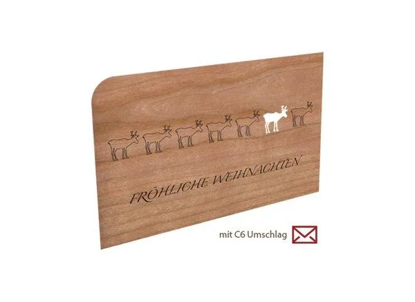 holzpost holzpost Weihnachtspost aus Holz – Produktbild 2 von 3
