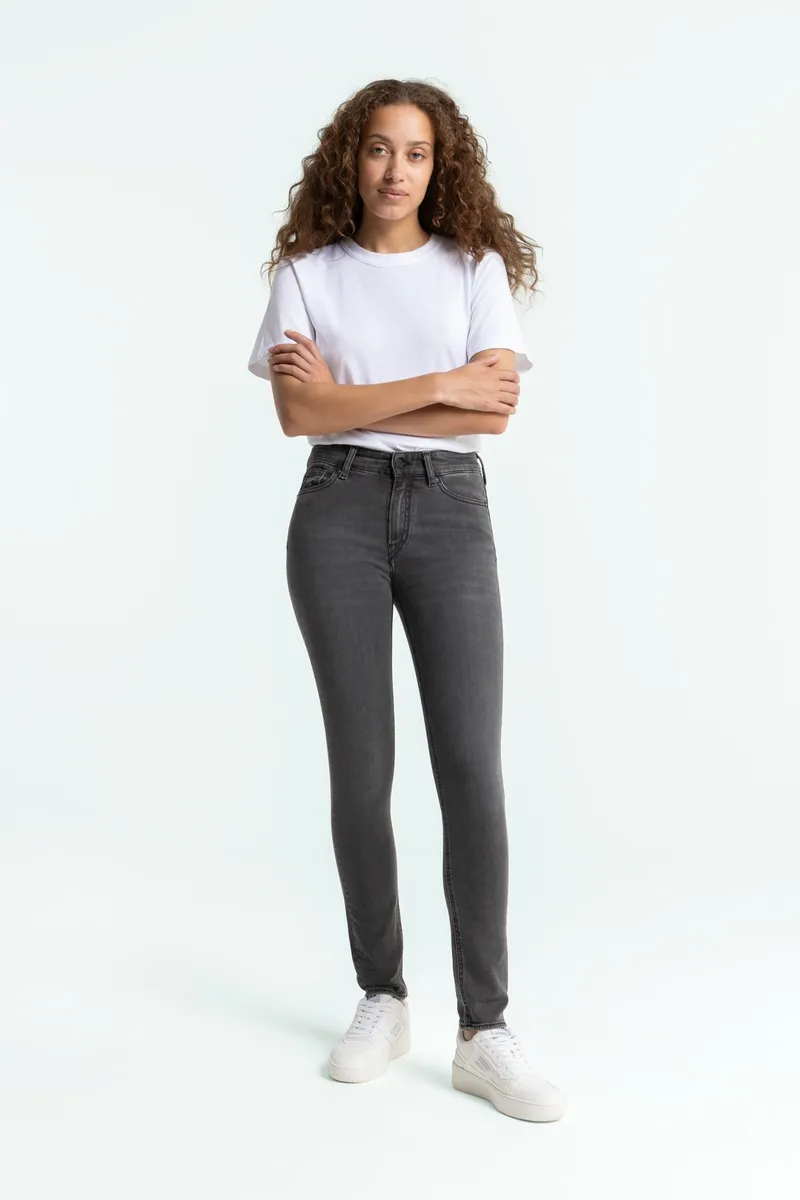 Kings Of Indigo Kings of Indigo Damen vegan Jeans Juno Medium Washed Grau, Dunkelgrau, – Produktbild 2 von 2