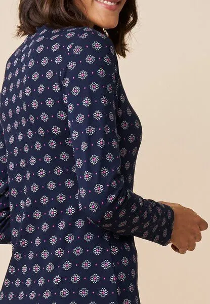 LANA Organic LANA Organic Shirt, Modell Nina, Dafina maritime blue, – Produktbild 4 von 4