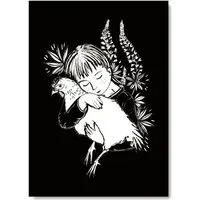 roots of compassion roots of compassion Kunstdruck Poster chicken hug - handillustriert | 100 % Recyclingpapier - Tiere, Huhn, vegan – Produktbild 1 von 1