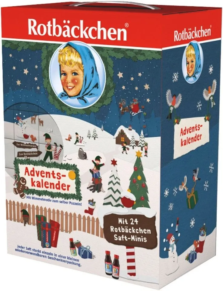 Haus Rabenhorst Lebensmittel-Adventskalender ROTBÄCKCHEN Adventskalender (24 x 125 ml) – Produktbild 2 von 5