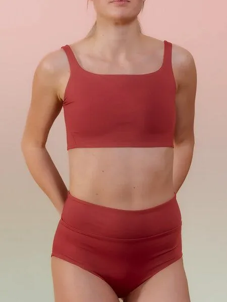 nice to meet me nice to meet me Wave Top . Wendbares Bikinioberteil, Berry / guave, – Produktbild 3 von 4