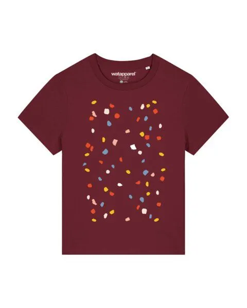 watapparel watapparel T-Shirt Frauen This is Art, Burgundy, – Produktbild 1 von 3