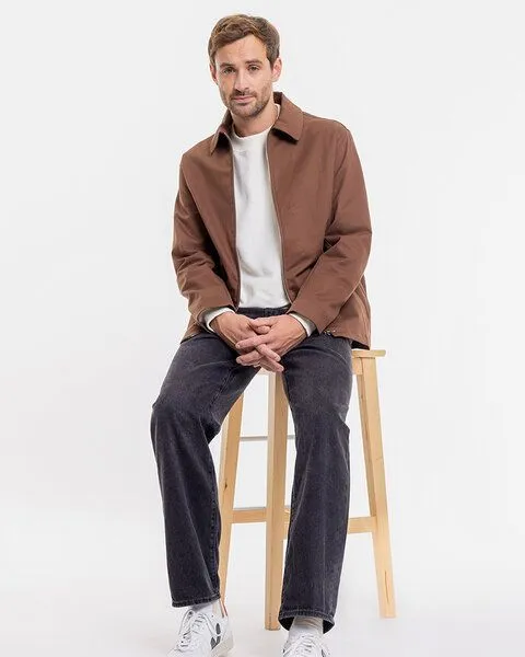 Rotholz Rotholz Zip Jacke aus Bio-Baumwolle, Braun, – Produktbild 6 von 8