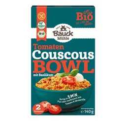 Bauck Mühle Mehl Couccous Bowl - Tomate mit Basilikum glutenfrei 140g – Produktbild 1 von 1