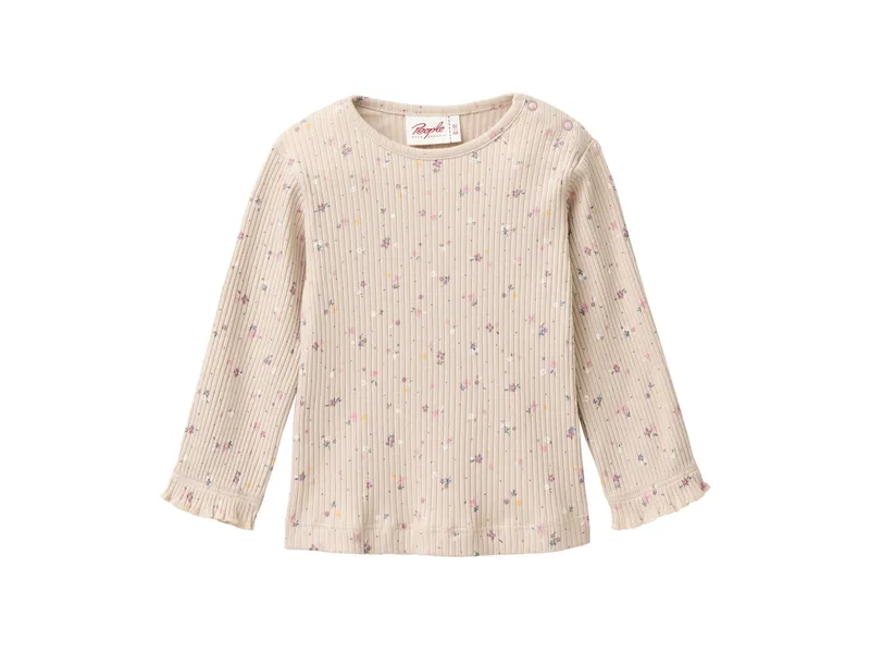 People Wear Organic People Wear Organic Langarm-Shirt kleine Blümchen sand Gr. 62/68, Mehrfarbig, – Produktbild 1 von 1