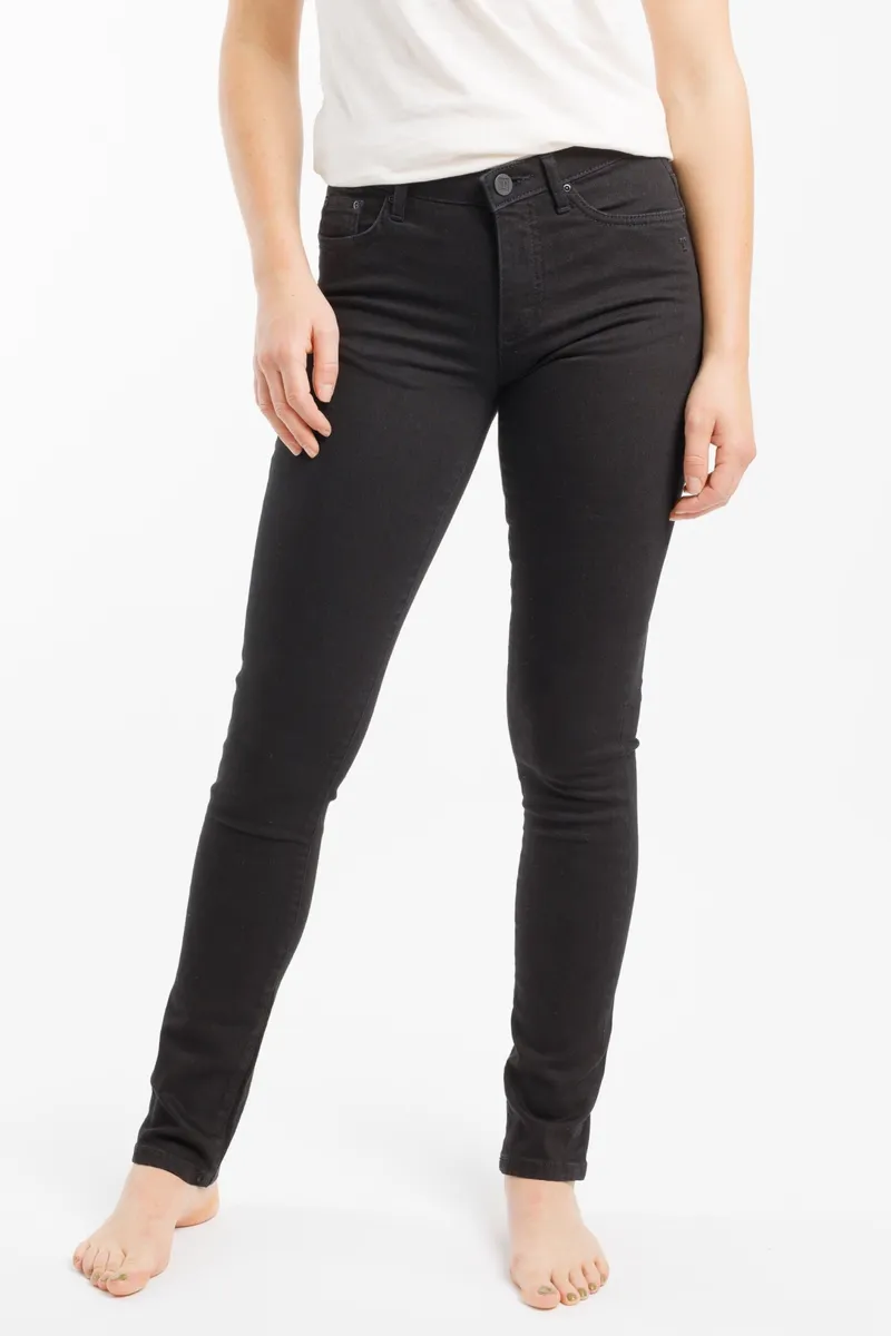 TORLAND TORLAND Damen vegan Slim Jeans Regular Teresa, Schwarz, – Produktbild 2 von 2