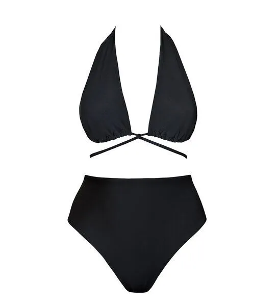 Anekdot Anekdot Bikini Set Versatile Top + Skyline High Slip, Schwarz, – Produktbild 1 von 2