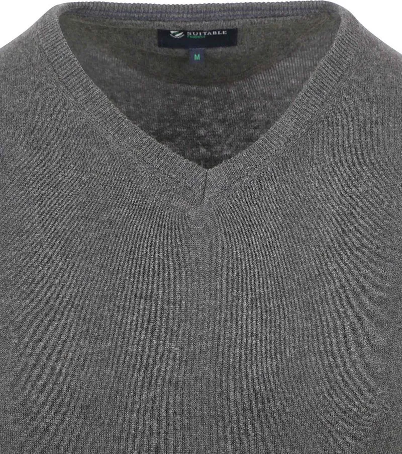 Suitable Suitable Respect Bio-Baumwolle Pullover Vinir Melange Anthrazit - Größe XXL, Grau, – Produktbild 3 von 3
