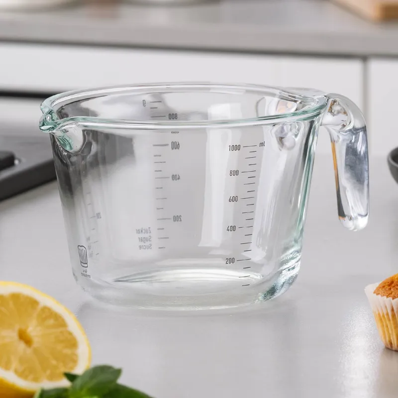 Chefkoch trifft Fackelmann Chefkoch trifft Fackelmann Messbecher Alles aus Glas, 1L – Produktbild 2 von 3