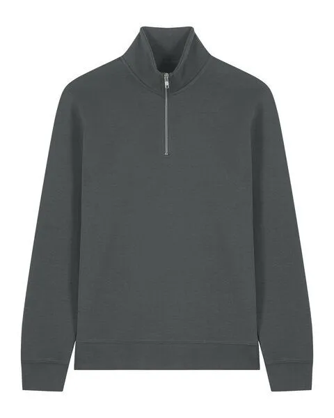 Greenspired Greenspired Mittelschweres Unisex Quarterzip Sweatshirt 280g/m² XXS-5XL, Anthrazit, – Produktbild 1 von 1