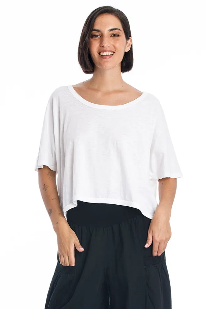 RAVENS VIEW IBIZA RAVENS VIEW IBIZA Damen vegan Top Square Weiß, Weiß, – Produktbild 2 von 2