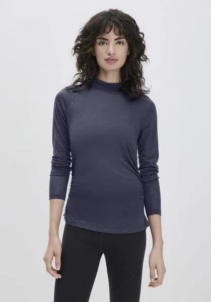 hessnatur hessnatur Shirt Langarm Slim ACTIVE FUNCTIONAL aus Bio-Merinowolle und TENCEL Lyocell, Lavendelgrau, – Produktbild 1 von 4