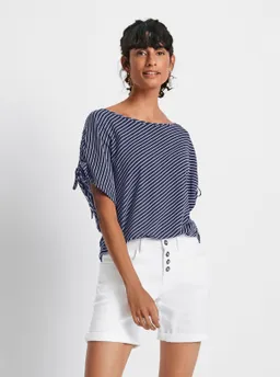 Witt Kurzarmshirt marine-ecru-gestreift – Produktbild 1 von 1