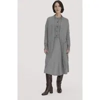 hessnatur hessnatur Strick Jacke Relaxed aus Bio-Schurwolle mit Bio-Baumwolle, Grau, – Produktbild 2 von 8