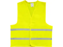 Kinder-Sicherheitsweste aus Recycling-PET, 50 x 40 cm, 6-12-Jährige, gelb – Produktbild 1 von 1
