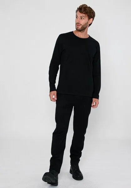 THOKKTHOKK ThokkThokk Herren Longsleeve Bio Fair, Schwarz, – Produktbild 5 von 5