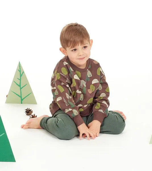 Sense Organics & friends in cooperation with GARY MASH Sense Organics & friends in cooperation with GARY MASH Kinder Sweatshirt aus Bio-Baumwolle, Bäume (braun), – Produktbild 3 von 3
