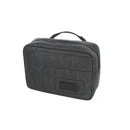 Halfar Reißverschluss-Tasche FRAME, schwarz-grau meliert, Schwarz / grau, – Produktbild 1 von 1