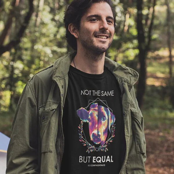 Team Vegan Team Vegan Unisex Organic Shirt 100% Bio-Baumwolle, Schwarz, – Produktbild 4 von 4