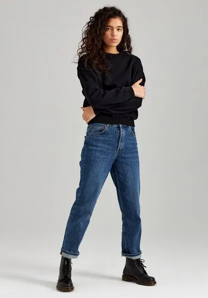 THOKKTHOKK ThokkThokk Damen Sweatshirt Bio Fair, Black (schwarz), – Produktbild 2 von 5