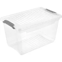 Keeeper keeeper Clip-Aufbewahrungsbox "Leonie" 28,5 x 18,5 x 16 cm, 5,4 l, natural transparent – Produktbild 1 von 1
