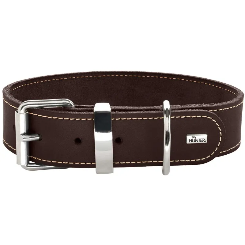 Hunter Hunter Halsband Aalborg Special dunkelbraun 40 cm, Dunkelbraun, – Produktbild 1 von 2