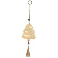 El Puente El Puente Windspiel "Baum" | Fair Trade & Handmade aus Indien, Gold, – Produktbild 1 von 1