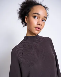 JAN N JUNE JAN 'N JUNE Damen vegan Kleid Luny Zartbitter – Produktbild 1 von 1