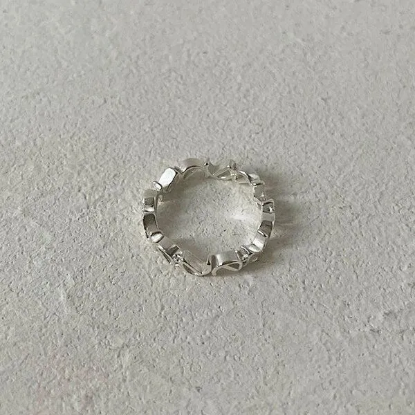 noemvri fashion label noemvri fashion label Logoring, Silber, – Produktbild 3 von 4