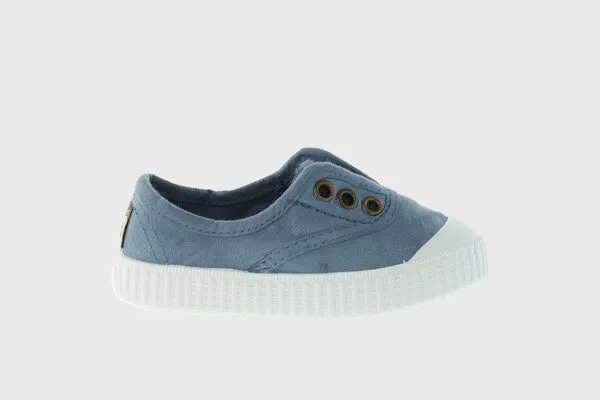Victoria Victoria vegane Kinder-Schlüpfsneaker – Tintada de Lona, Azul (blau), – Produktbild 3 von 4
