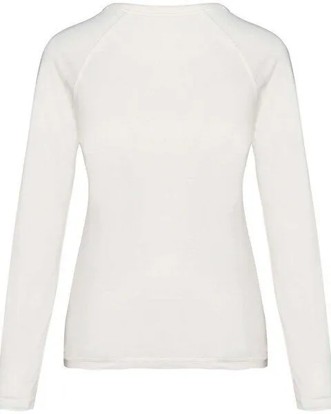 YTWOO YTWOO Raglan Longsleeve aus nachhaltiger Bio-Baumwolle für Damen, Elfenbein, – Produktbild 3 von 4