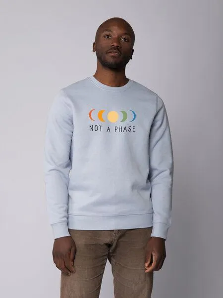 watapparel watapparel Sweatshirt Unisex Not a Phase, Serene blue, – Produktbild 2 von 4