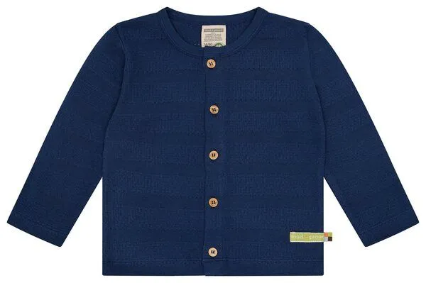 loud + proud loud + proud Babys & Kinder Jacke Jacquard, GOTS-zertifiziert, Ultramarine(blau), – Produktbild 2 von 2
