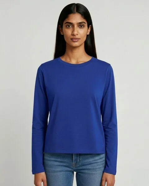 UNIPOLAR UNIPOLAR Basic Longsleeve Modell: Music Longsleeve, Worker blue, – Produktbild 1 von 2
