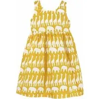 Global Mamas Global Mamas Bio Kleid Girls - SUNDRESS - Sahara, Sahara (gelb), – Produktbild 1 von 1