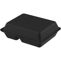 REuse REuse Menübox take away Verpackung - Essensbehälter to go large, Schlichtes schwarz, – Produktbild 1 von 1