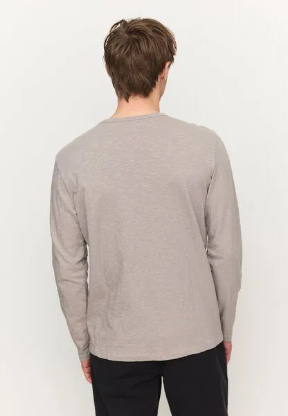 recolution Herren Slub Longsleeve aus Bio-Baumwolle - MACA - recolution, Greige (grau), – Produktbild 4 von 4