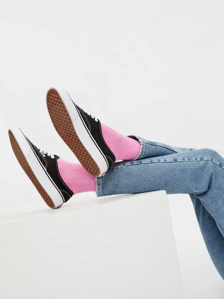Natural Vibes Natural Vibes Ribbed Socken Bio GOTS | Lila Socken | Pinke Socken | Bunte Socken | Herren Damen Socken, Rosa, – Produktbild 1 von 2