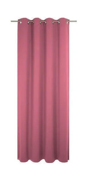 Nature by Adam Nature by Adam Vorhang aus 100% Bio-Baumwolle - Made in Germany - Uni Collection, Pink, – Produktbild 3 von 7