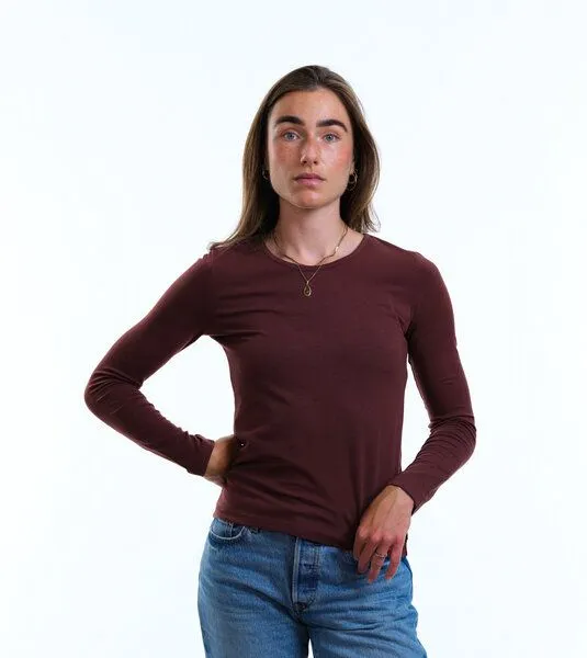 Gary Mash GARY MASH Langarmshirt Vivian aus TENCEL Lyocell Mix, Braun, – Produktbild 1 von 4