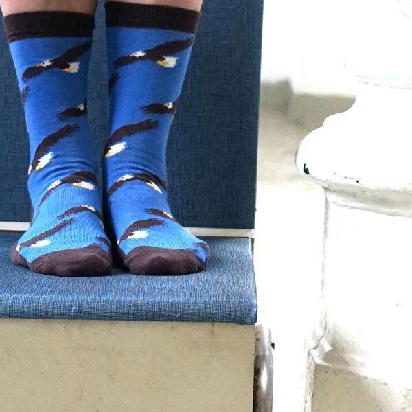 Fräulein Prusselise Fräulein Prusselise Adler Socke blau braun bunt gemustert, Bunt, – Produktbild 3 von 4