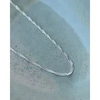 pikfine pikfine Kette ''RUBY'' // silber oder vergoldet, Silber, – Produktbild 1 von 1