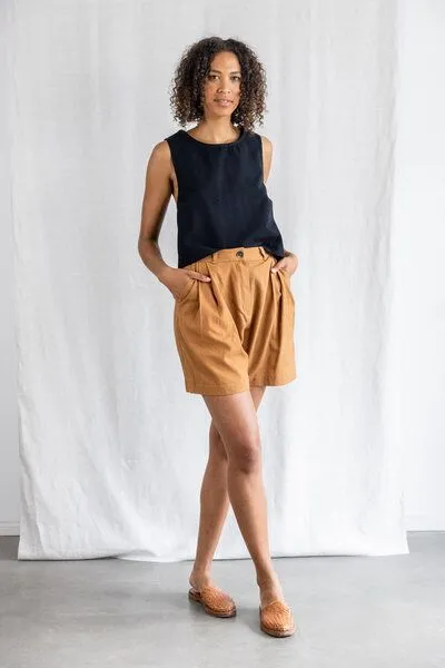 Jyoti - Fair Works Jyoti - Fair Works Bio-Baumwoll Top Pallavi, Schwarz, – Produktbild 4 von 4