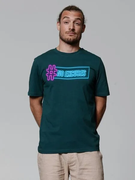 watapparel watapparel T-Shirt Unisex No Excuses, Glazed green, – Produktbild 2 von 3