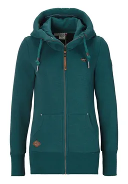 ragwear ragwear Sweatjacke NESKA ZIP O figurbetont in melierter Optik und mit großer Kapuze – Produktbild 1 von 1