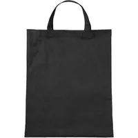 Baumwoll-Tragetaschen, schwarz 38x42 cm mit zwei kurzen Henkeln – Produktbild 1 von 1
