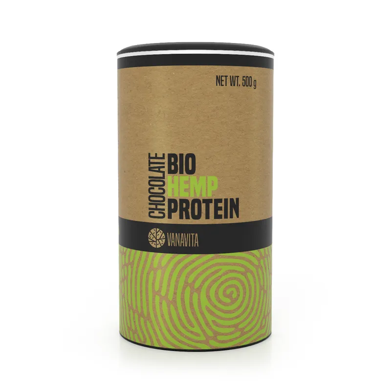 GymBeam Bio VanaVita BIO Hanfprotein 500 g Schokolade – Produktbild 1 von 1