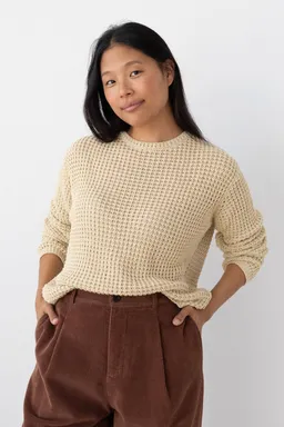 TWOTHIRDS TWOTHIRDS Damen vegan Pullover Teresa In Creme – Produktbild 1 von 1