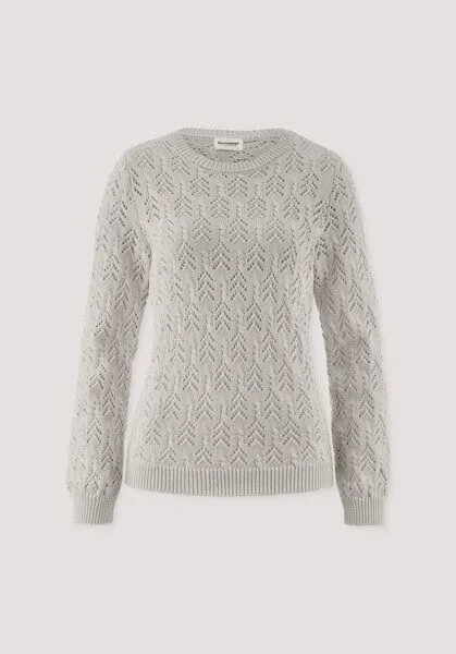 hessnatur hessnatur Strick Pullover Regular aus Bio-Baumwolle und Wolle, Düne, – Produktbild 4 von 4